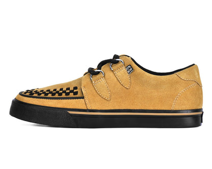 A3329 Mustard Suede Creeper Sneaker - T.U.K. Shoes