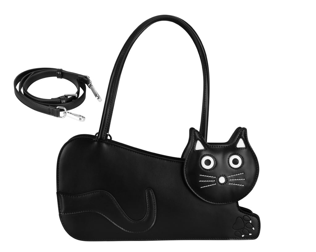Black TUKSkin Kitty Handbag - T.U.K. Shoes