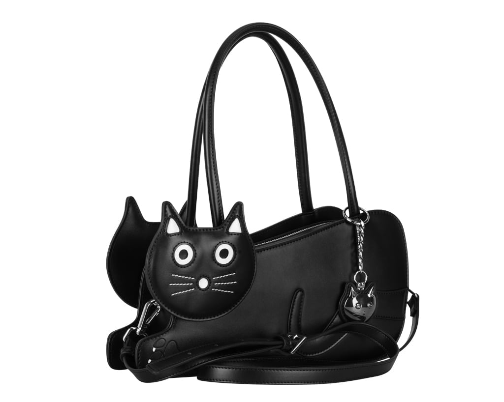 Black TUKSkin Kitty Handbag - T.U.K. Shoes