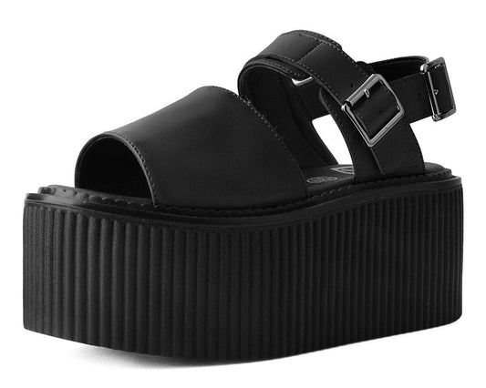 S9966L Black Brush-Off Strato Sandal - T.U.K. Shoes