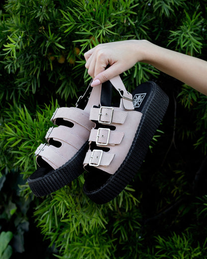 Misty Rose 3 - Buckle Mondo Sandal - T.U.K. Shoes