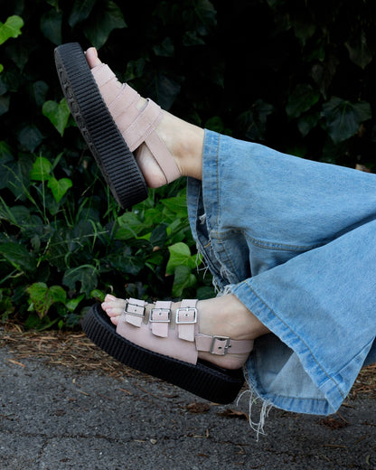 Misty Rose 3 - Buckle Mondo Sandal - T.U.K. Shoes