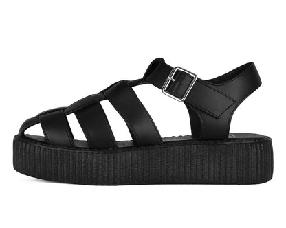 V3381 Black TUKskin Fisherman Mondo Sandal - T.U.K. Shoes