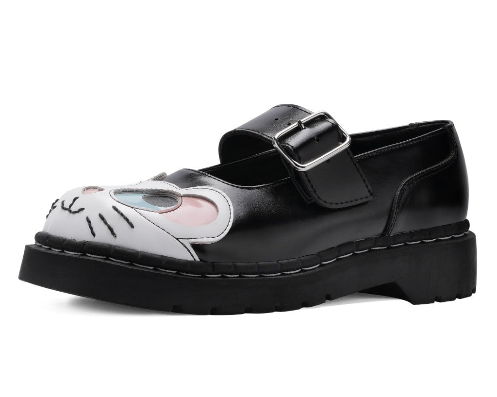 T2362 Black Mouse Mary Jane - T.U.K. Shoes