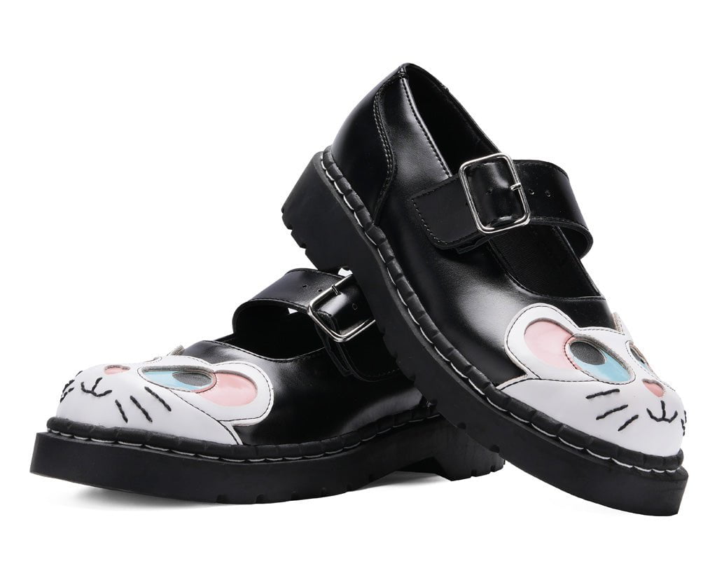 T2362 Black Mouse Mary Jane - T.U.K. Shoes