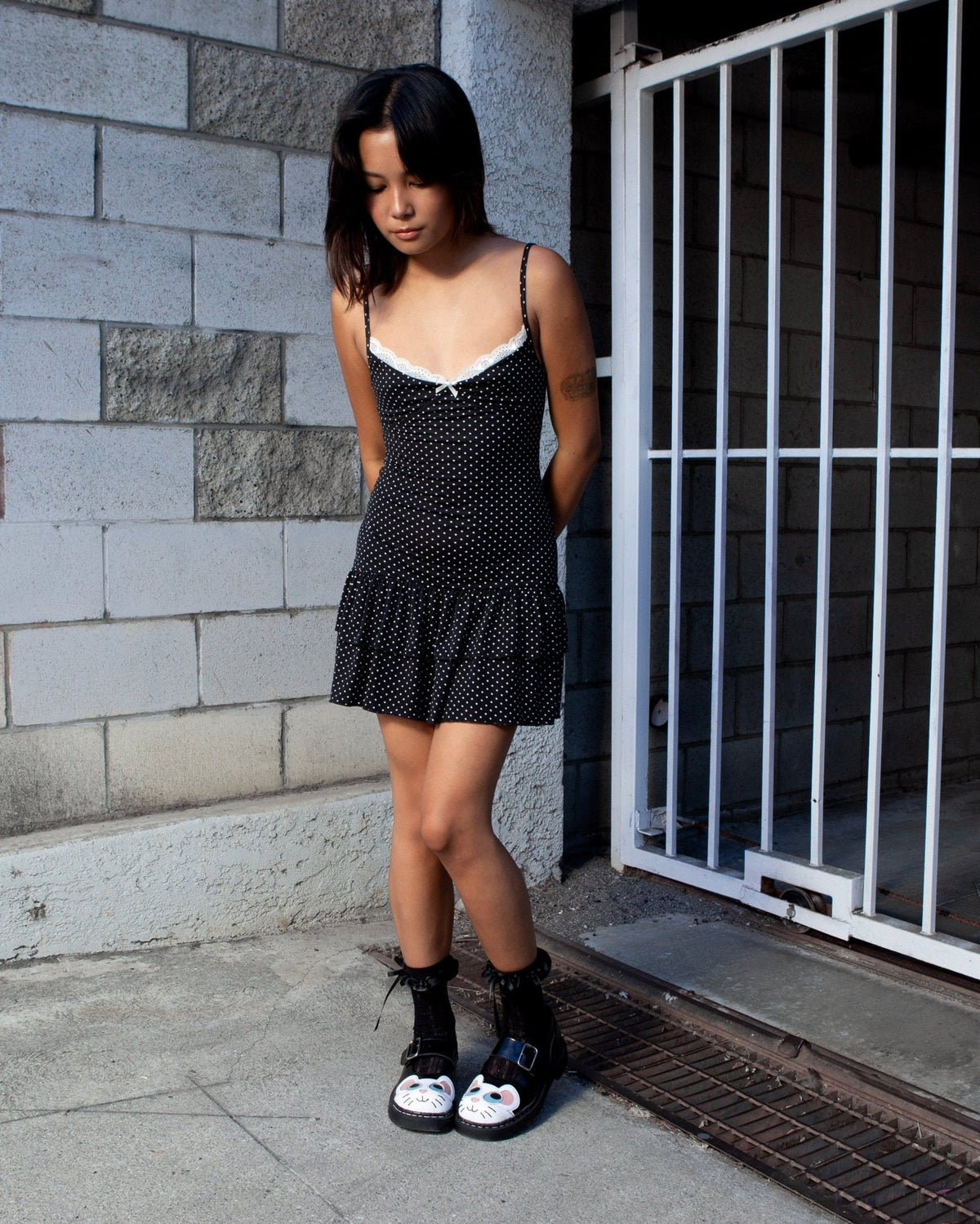 T2362 Black Mouse Mary Jane - T.U.K. Shoes