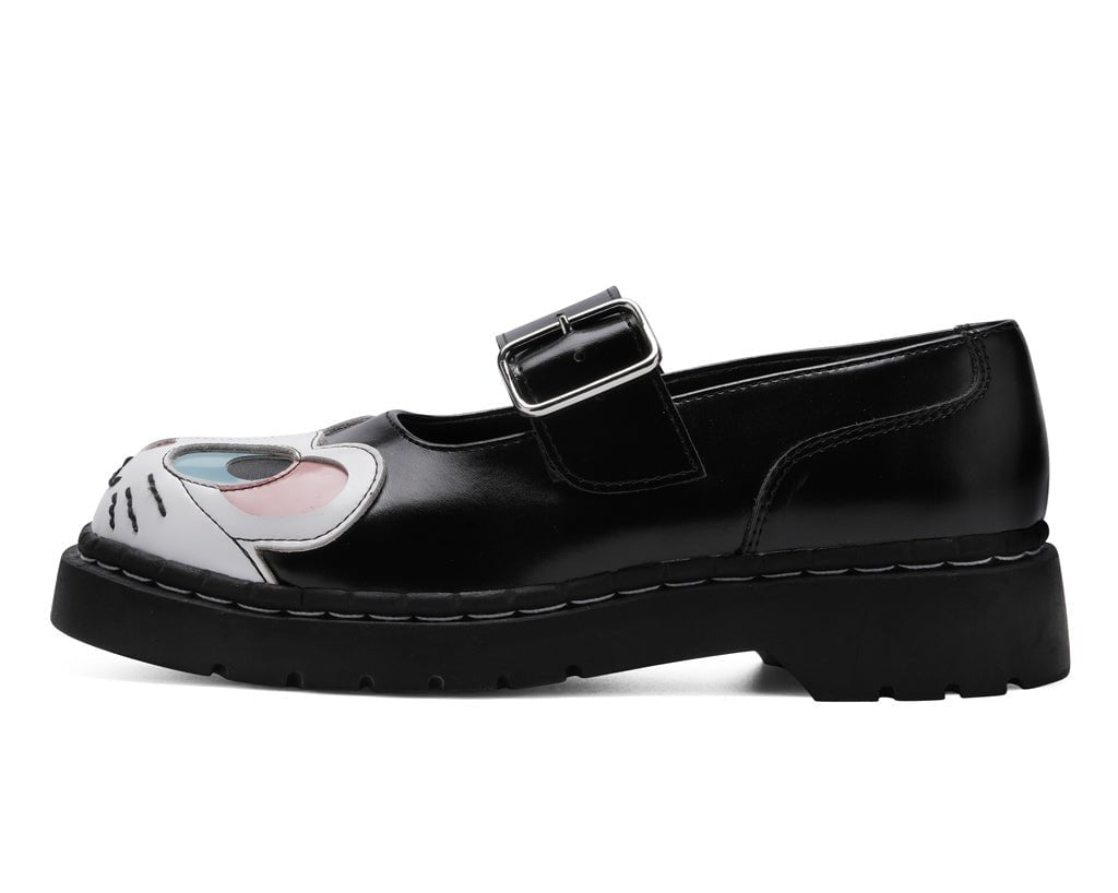 T2362 Black Mouse Mary Jane - T.U.K. Shoes