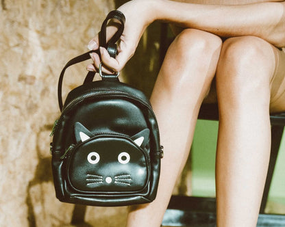 BG10 TUKskin Black Kitty MIni Backpack BG10 - T.U.K. Shoes