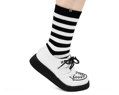 F9673 White TUKskin™ Viva Low Creeper - T.U.K. Shoes