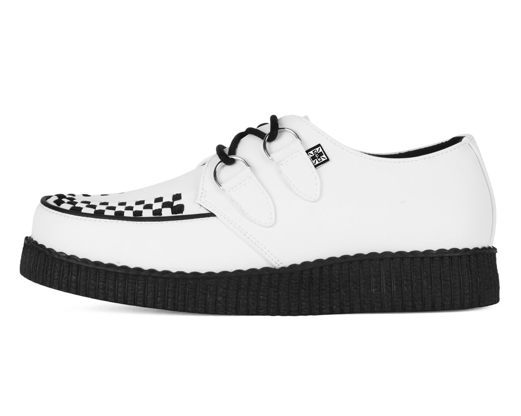 F9673 White TUKskin™ Viva Low Creeper - T.U.K. Shoes