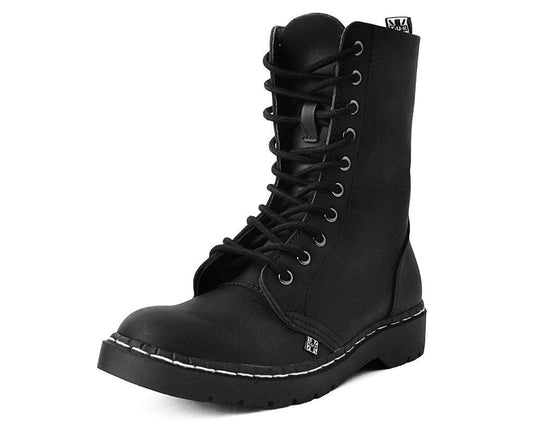 A9647 Black 10-Eye Gibson Boot - T.U.K. Shoes