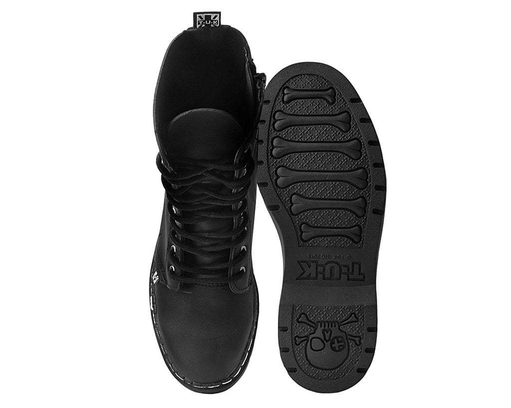 A9647 Black 10-Eye Gibson Boot - T.U.K. Shoes