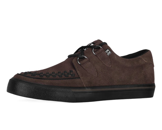 A3433 Brown Suede Creeper Sneaker - T.U.K. Shoes