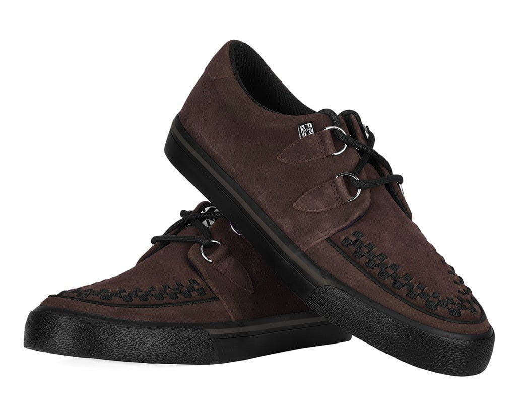 A3433 Brown Suede Creeper Sneaker - T.U.K. Shoes