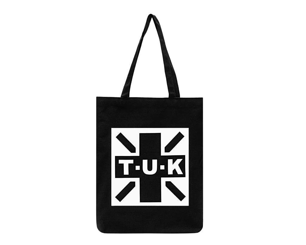 BG12 Black T.U.K. Logo Canvas Tote Bag BG12-OS - T.U.K. Shoes