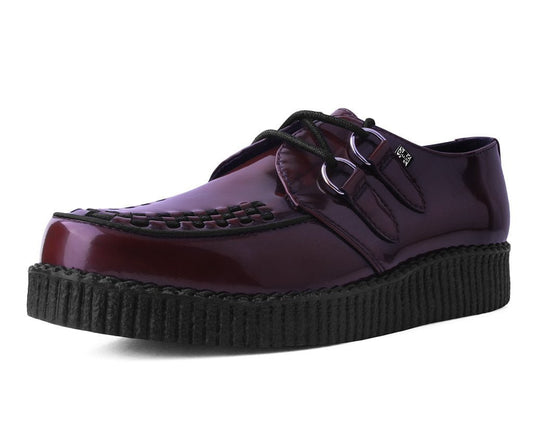 F9857 Burgundy Rub-Off TUKskin™ Viva Low Creeper - T.U.K. Shoes
