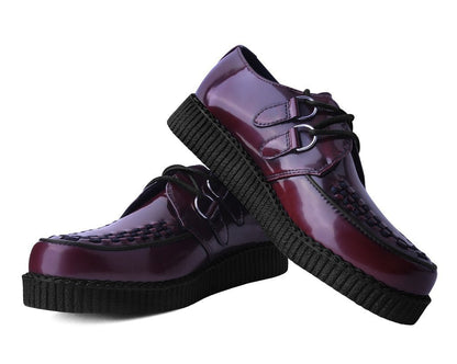F9857 Burgundy Rub-Off TUKskin™ Viva Low Creeper - T.U.K. Shoes