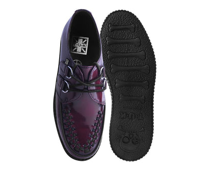 F9857 Burgundy Rub-Off TUKskin™ Viva Low Creeper - T.U.K. Shoes