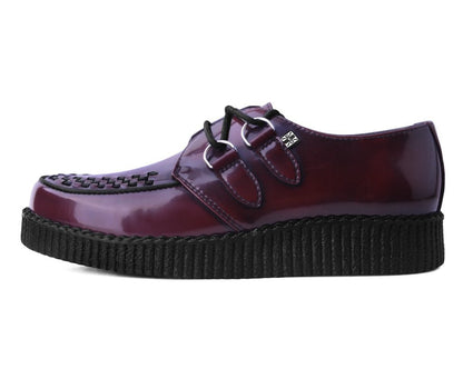 F9857 Burgundy Rub-Off TUKskin™ Viva Low Creeper - T.U.K. Shoes