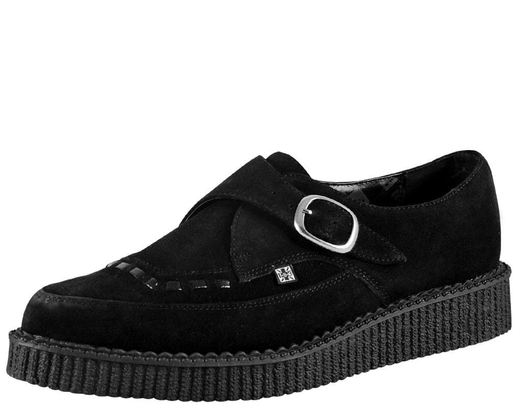 A8139 Suede Pointed Buckle Creeper - T.U.K. Shoes