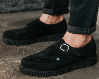 A8139 Suede Pointed Buckle Creeper - T.U.K. Shoes