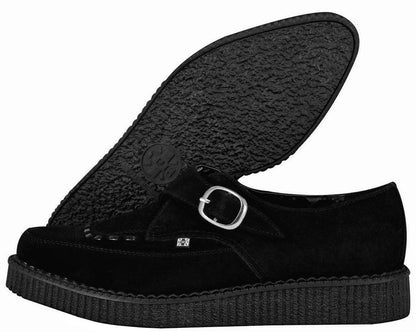 A8139 Suede Pointed Buckle Creeper - T.U.K. Shoes