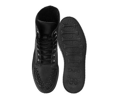F9709 Black TUKskin™ 7-Eye Viva Low Boot - T.U.K. Shoes