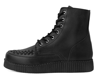 F9709 Black TUKskin™ 7-Eye Viva Low Boot - T.U.K. Shoes