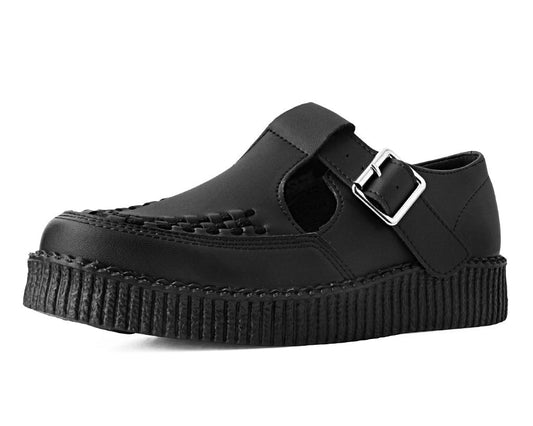 F3146 Black TUKskin™ Viva Low Sandal - T.U.K. Shoes