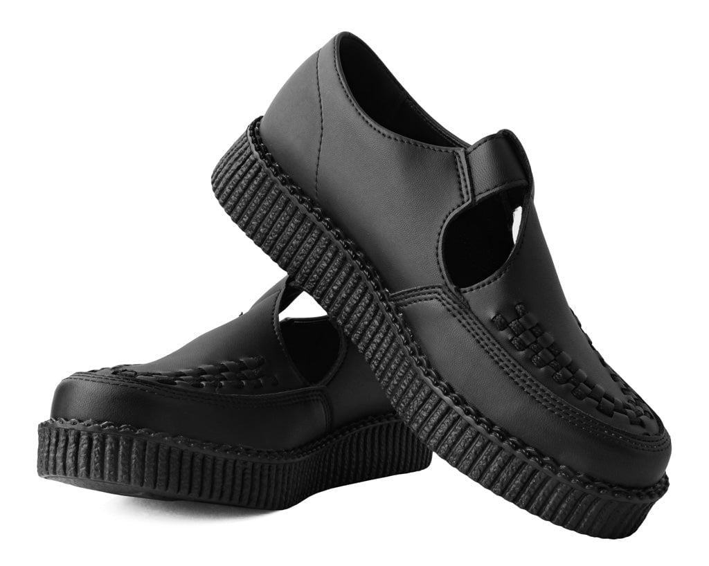 F3146 Black TUKskin™ Viva Low Sandal - T.U.K. Shoes