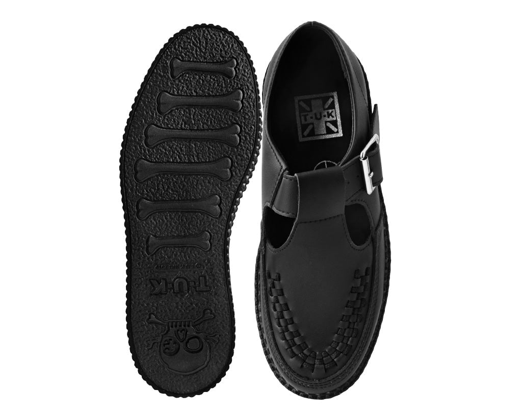 F3146 Black TUKskin™ Viva Low Sandal - T.U.K. Shoes