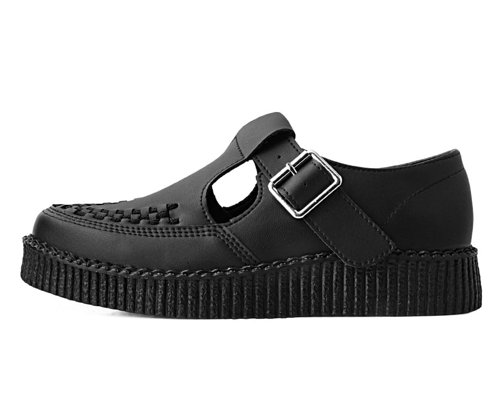 F3146 Black TUKskin™ Viva Low Sandal - T.U.K. Shoes