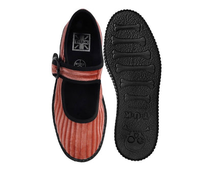 F3215L Orange Corduroy Viva Low Mary Jane - T.U.K. Shoes
