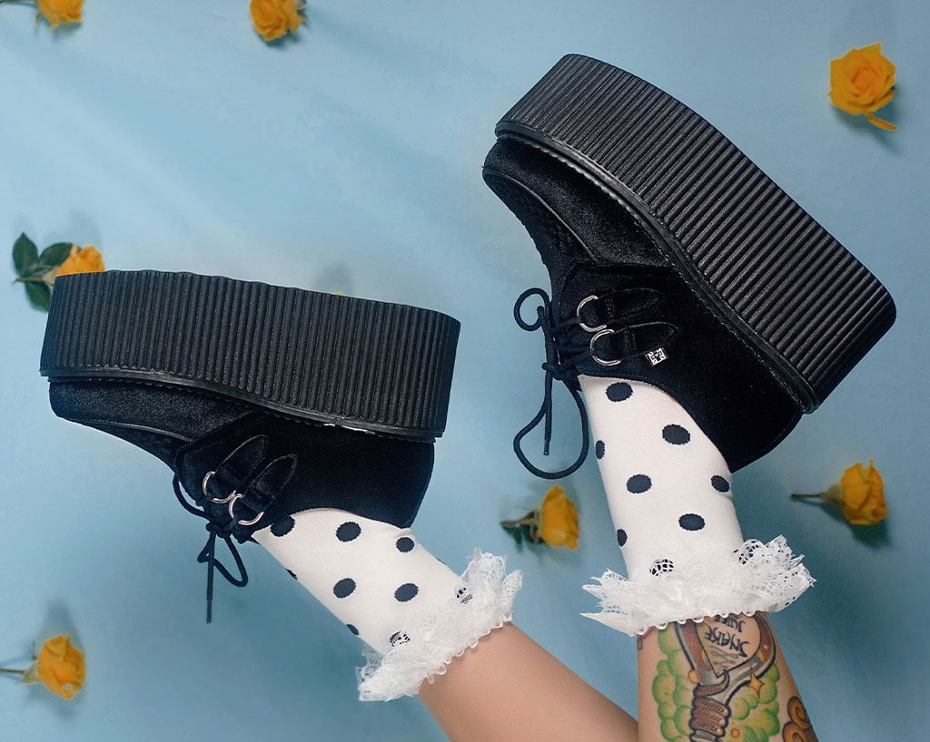 S9860 Black Velvet Stratocreeper - T.U.K. Shoes