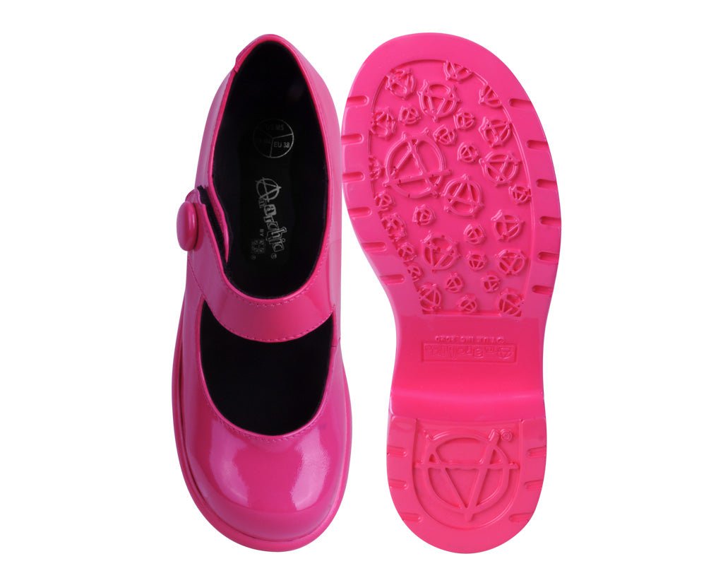 A3219L Pink Liquid Bubble Mary Jane Platform - T.U.K. Shoes
