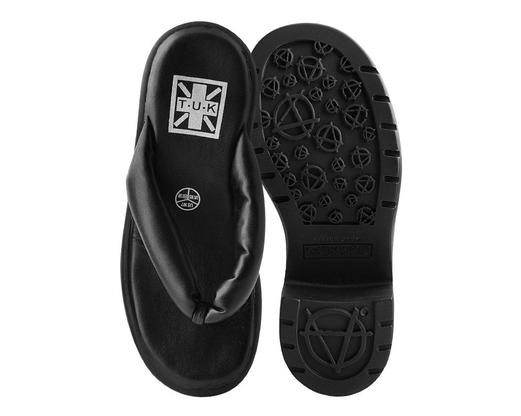 A9960L Black Strappy Bubble Heel - T.U.K. Shoes
