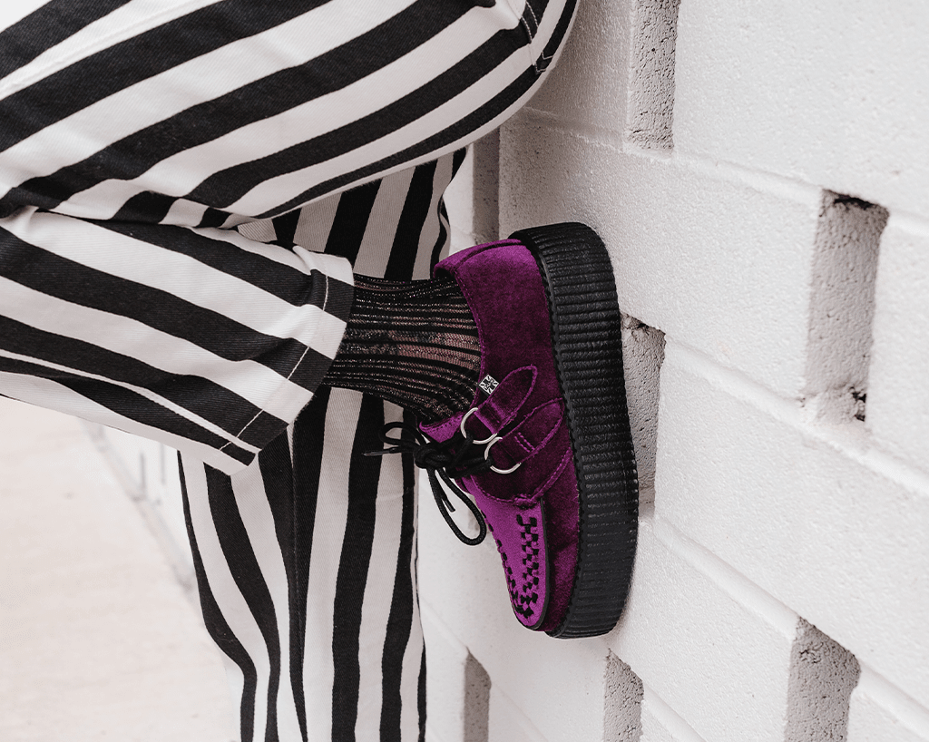 V9490 Violet Velvet Viva Mondo Creeper - T.U.K. Shoes