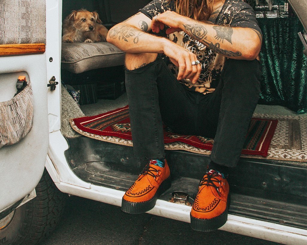 V9922 Burnt Orange Viva Mondo Creeper - T.U.K. Shoes