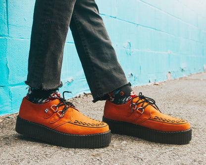 V9922 Burnt Orange Viva Mondo Creeper - T.U.K. Shoes