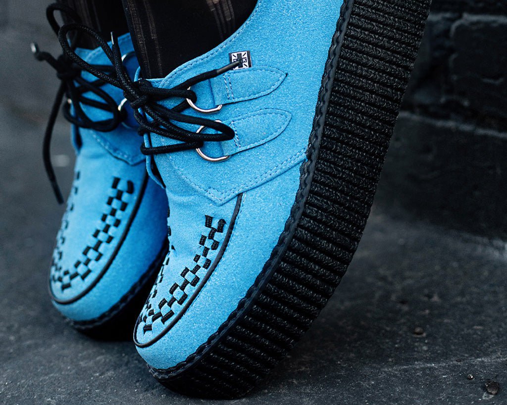 V3073 Dusty Blue Viva Mondo Creeper - T.U.K. Shoes