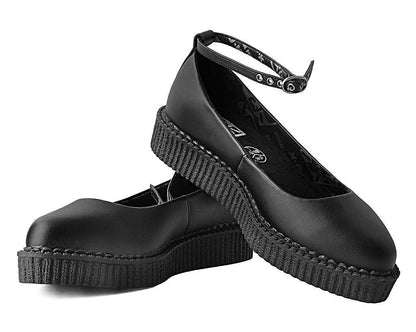 SA15 Black Mary Jane Strap - T.U.K. Shoes