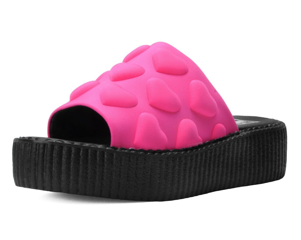 V3303L Pink Puff Heart Mondo Sandal - T.U.K. Shoes