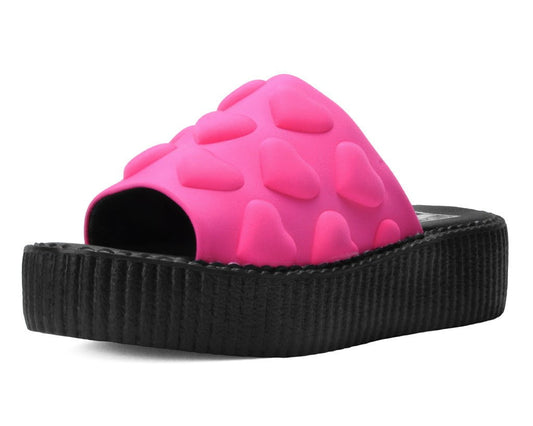 V3303L Pink Puff Heart Mondo Sandal - T.U.K. Shoes