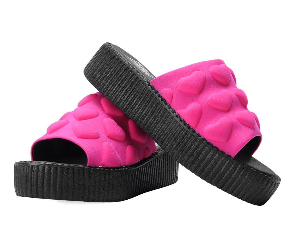 V3303L Pink Puff Heart Mondo Sandal - T.U.K. Shoes