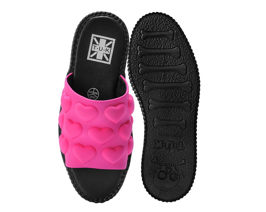 V3303L Pink Puff Heart Mondo Sandal - T.U.K. Shoes