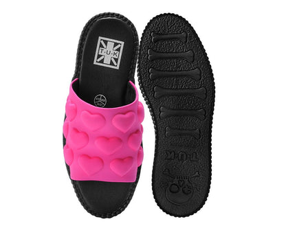 V3303L Pink Puff Heart Mondo Sandal - T.U.K. Shoes