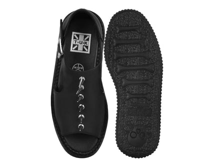 S3348 Black TUKskin Spike Strato Sandal - T.U.K. Shoes
