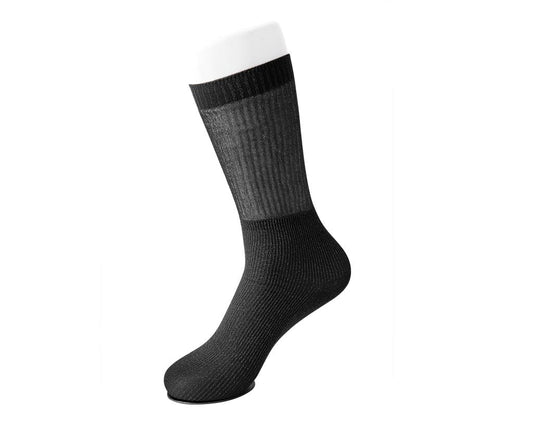 TSK1130 Black Ribbed Glitter Sock TSK1130 - T.U.K. Shoes