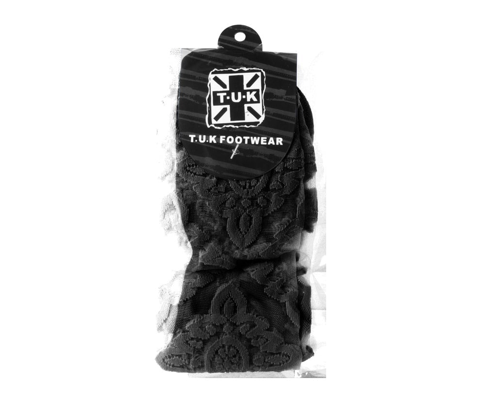 TSK1145 Black Mid-Calf Mesh Sock TSK1145-OS - T.U.K. Shoes