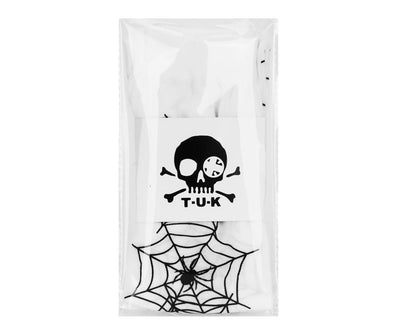 TSK1176 White Spider Thigh High Sock TSK1176-OS - T.U.K. Shoes